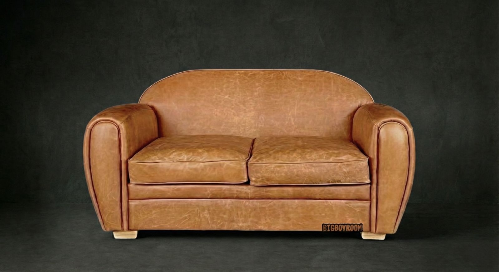 BigBoyRoom 美式復古牛皮沙發 Vintage Man Cave客廳