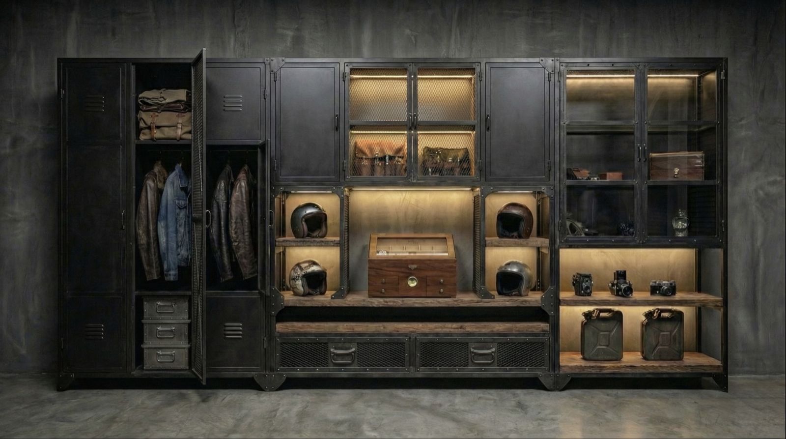 工業風鐵件訂製櫃展示收藏品 打造你Man Cave的最後一塊拼圖